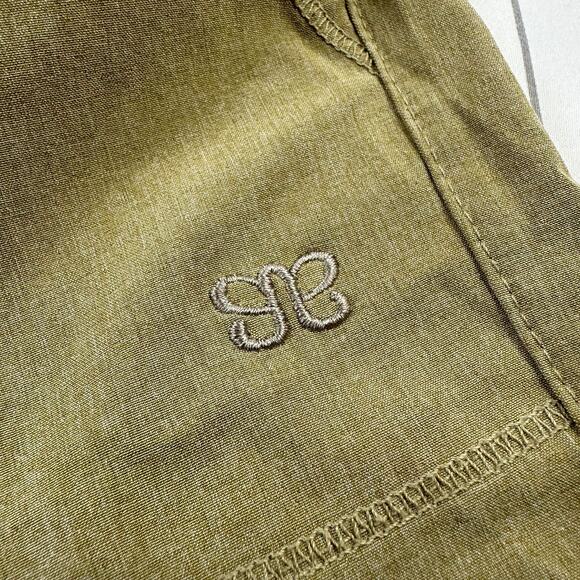 Albion Pants Womens Large Khaki Heather Tan Jetsetter Jogger Ankle Zip Sporty - Picture 6 of 12